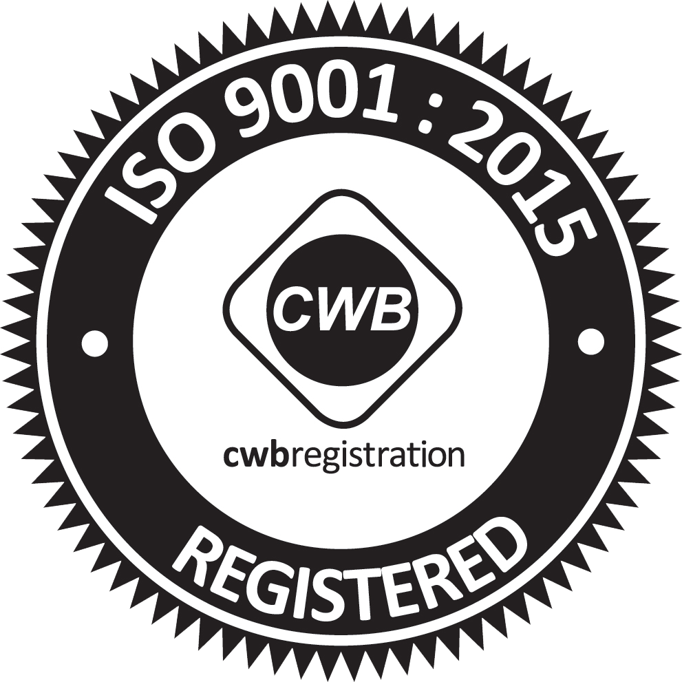 ISO 9001 : 2015 - CWB Registered logo